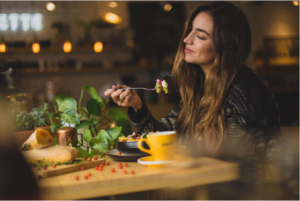 eating vegetables